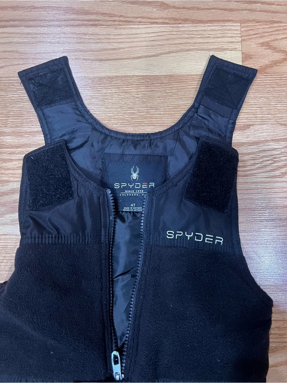 Spyder Toddler Boys Black Insulated Snow Bib
